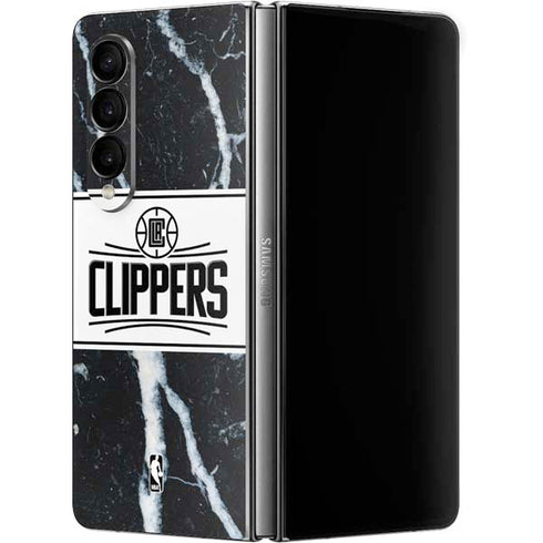 NBA LA Clippers Marble Galaxy Z Fold4 5G Skin